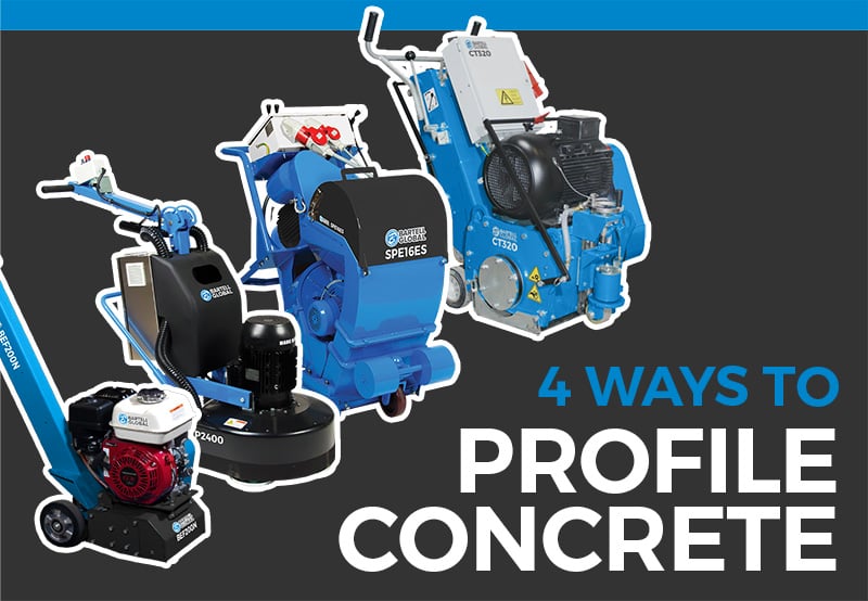 the four most common ways to profile concrete...their pros & cons
